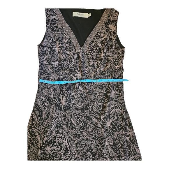 InWear Size 12 Sleeveless Floral V-Neck Short Length Dress - Picture 6 of 7